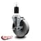 Service Caster 5'' Semi Steel Swivel 1-1/2'' Expanding Stem Caster with Brake SCC-EX20S515-SSR-TLB-112 - alternate 2